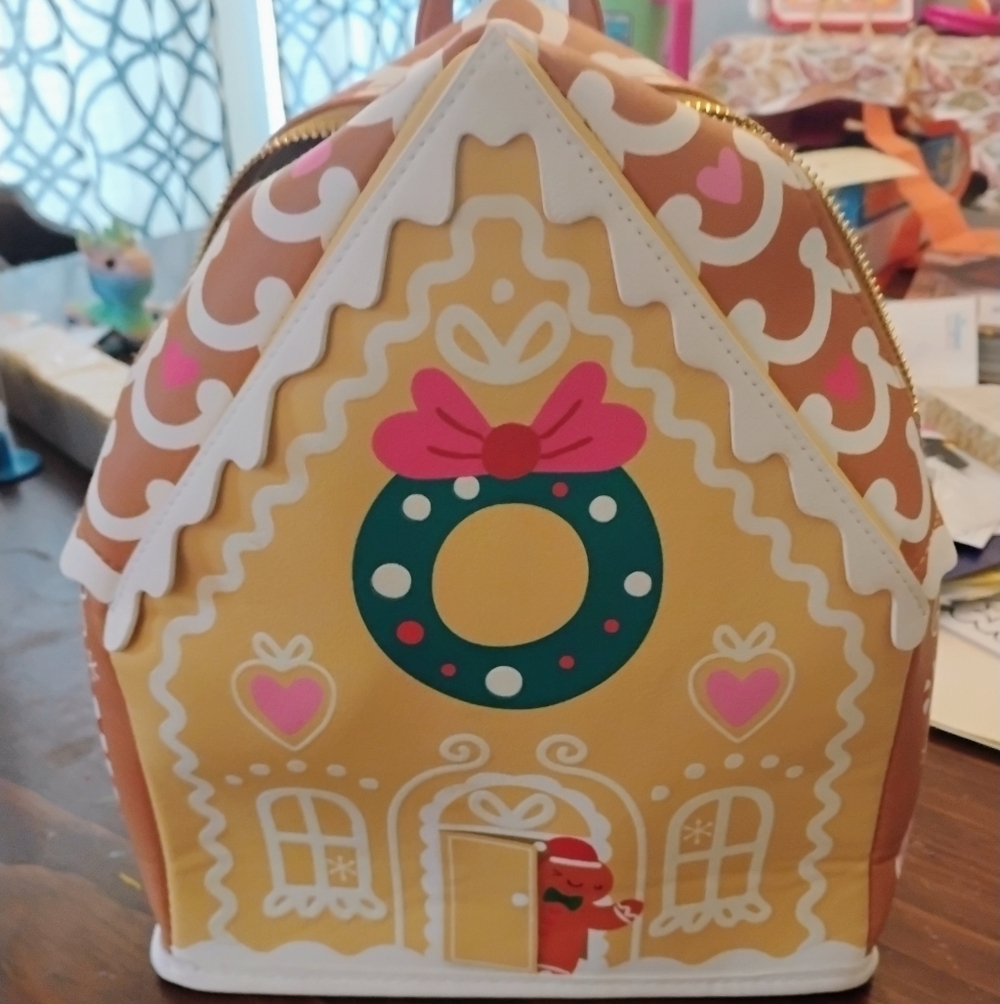 Gingerbread House Holiday Backpack